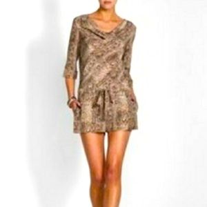 BCBG Marcelle Romper 100% silk NWT
